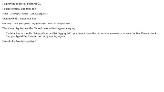 Ubuntu: How to define a permission to save a file on Ubuntu? смотреть онлайн