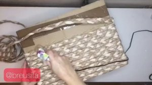 МК?? Плетёная корзина косами из бумаги для выпечки Организация хранения /декор дома своими руками