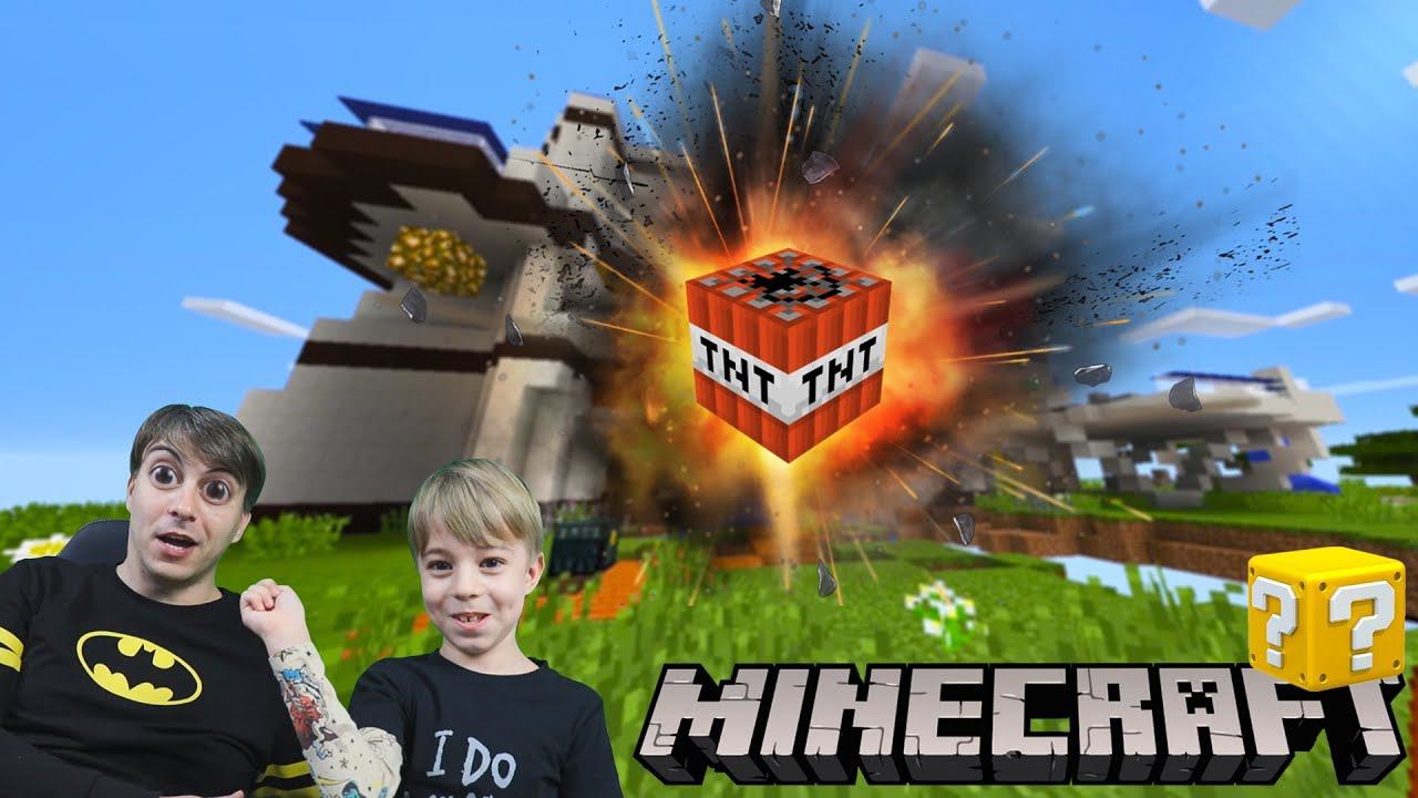 ДИМОН УНИЧТОЖИЛ МОЙ ОТЕЛЬ в MINECRAFT! МЕГА Лаки Блоки с TNT и ОРУЖИЕМ! смотреть онлайн