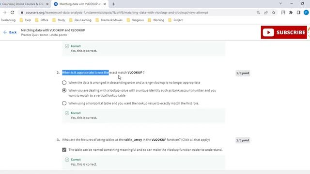 Excel Fundamentals for Data Analysis | Week 5 | All Solutions | Coursera | Free Certificate in Exce смотреть онлайн