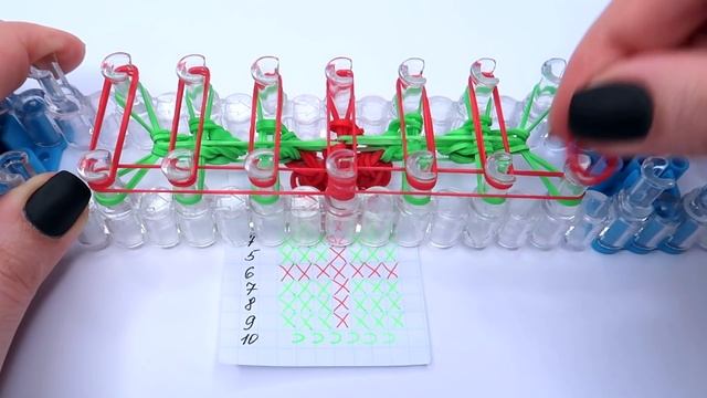 ПОДАРОК из резинок на станке. Фигурка из резинок на станке смотреть онлайн
