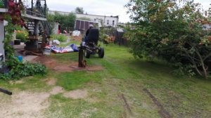 Минитрактор переломка с раздаткой от нивы, ходовые испытания