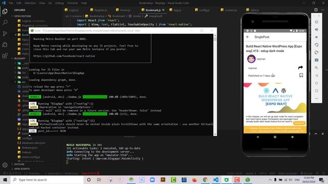 BlogApp | Using React Native Firebase смотреть онлайн