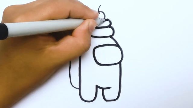 Как нарисовать поп ит амонг ас легко и просто смотреть онлайн