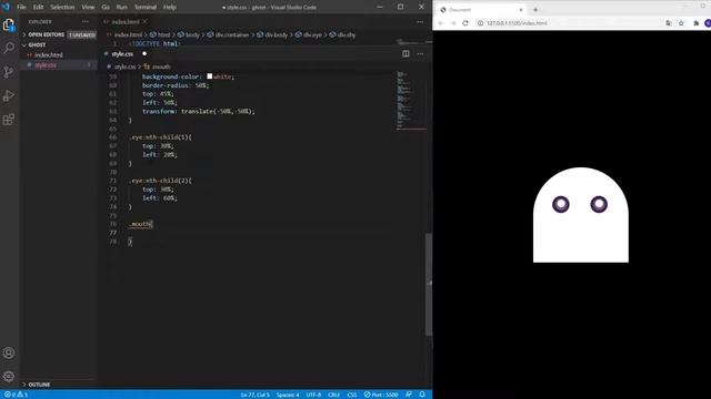 Awesome Preloader Floating Ghost Using HTML & CSS смотреть онлайн
