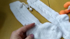 Гольфы спицами для девочки Экспресс мастер класс