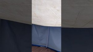 Как найти дырки на дне каркасного бассейна.