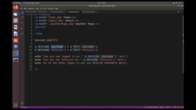 PHP - $SESSION Variables смотреть онлайн