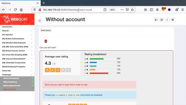 Hacking the votes: without account WebGoat challenge #hacking #bugbounty #pentest смотреть онлайн