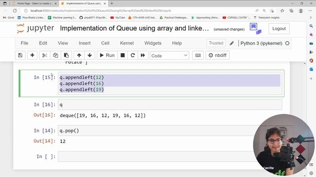 Implementation of Queue using array and linked list смотреть онлайн