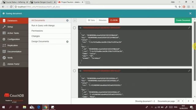 Nyantai dengan CouchDB (Tutorial Basic) смотреть онлайн