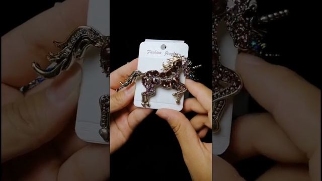 Винтажная женская брошь единорог cindy xiang, украшение в виде единорога со стразами, модный смотреть онлайн