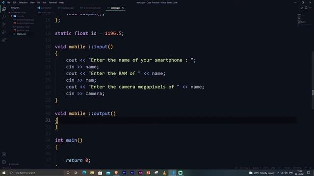 OOPS - Static function смотреть онлайн