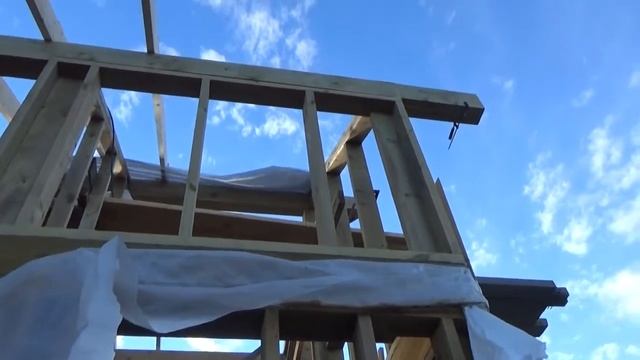 Как сделать мансардную крышу   Часть 1