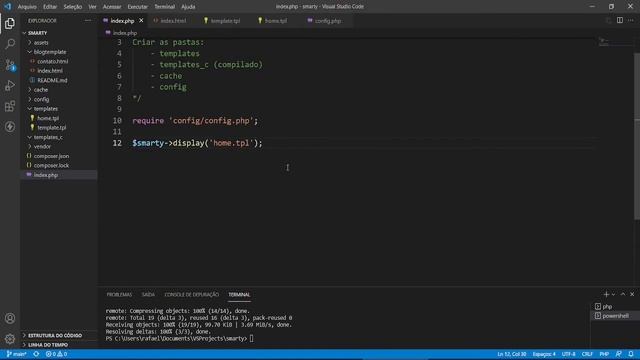Como criar e utilizar um template no Smarty 4 смотреть онлайн