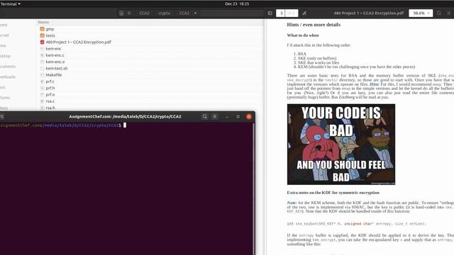 [SOLVED] 480 Project 1 – CCA2 Encryption смотреть онлайн