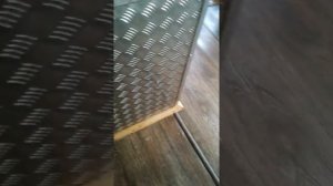 Отделка печи рифленым алюминием