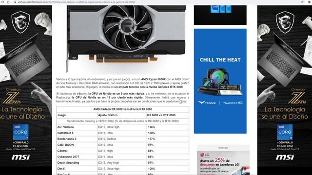 AMD RADEON RX 6600 RINDE MENOS QUE NVIDIA RTX 3060, NO VEREMOS LA 3050 TI смотреть онлайн