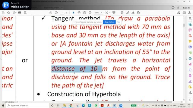 12 PARABOLA TANGENT METHOD - AutoCAD 2022 смотреть онлайн