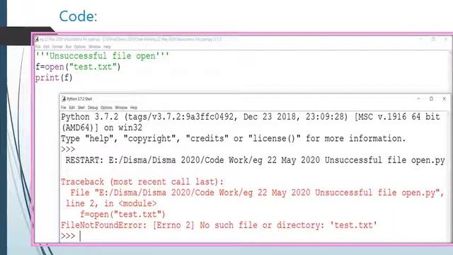 File Opening & Closing in Python смотреть онлайн