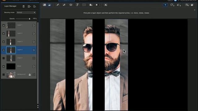Cyberlink PhotoDirector 8 Tutorial Create a mirror effect using layers смотреть онлайн