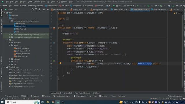 How to move from one activity to another in android studio 2024 смотреть онлайн