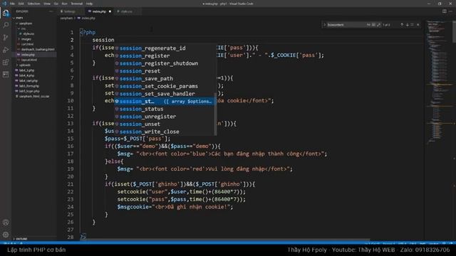 Lập trình php 1 - session là gì - đếm lượt truy cập với session in php programming смотреть онлайн