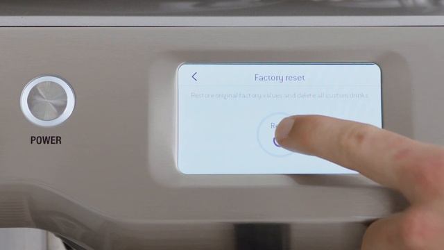 The Oracle™ Touch | Performing a factory reset | Sage Appliances EN смотреть онлайн