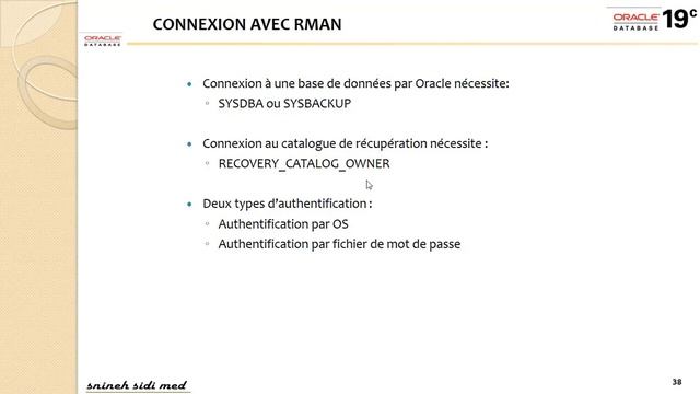 Oracle 19c - RMAN 1 - Composants RMAN et types de connexions смотреть онлайн