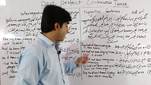 Past Perfect Continuous Tense|Negative and Interrogative Sentences|Tenses Course Lecture 17 in Urdu смотреть онлайн