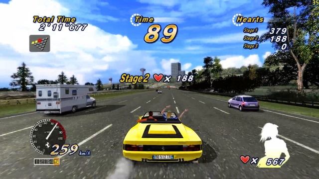 RPCS3 0.0.14 Vulkan | OutRun Online Arcade 60 FPS HD 1080p | PS3 Emulator Gameplay смотреть онлайн
