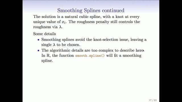 StatsLearning Chapter 7 - part 3 смотреть онлайн