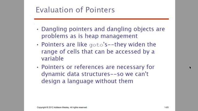 Module 2 - Pointer and reference type, Type checking,Strong typing, type equivalance смотреть онлайн