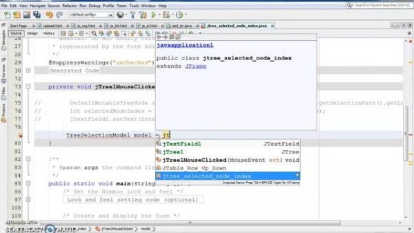 Java - How To Get JTree Selected Node Index In Java NetBeans [ with source code ]
