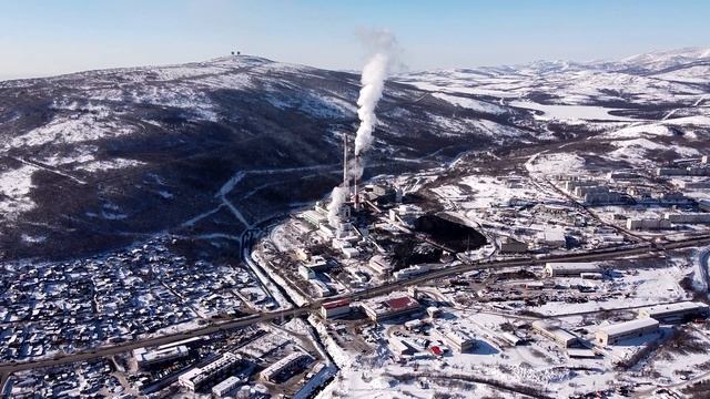 Солнечный Магадан. Колыма. Вид с высоты птичьего полёта 2021г смотреть онлайн