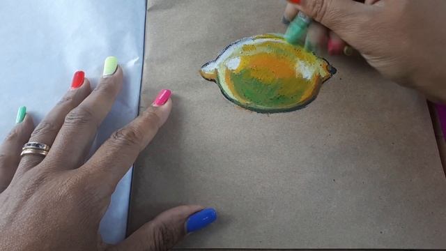 КАК НАРИСОВАТЬ ЛИМОН ПАСТЕЛЬЮ. РИСУЕМ ПАСТЕЛЬЮ. HOW TO DRAW A LEMON. смотреть онлайн