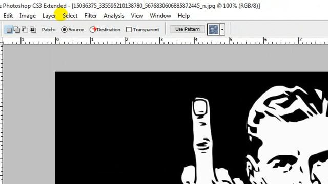 Photoshop CS3 patch tool taecher bank смотреть онлайн