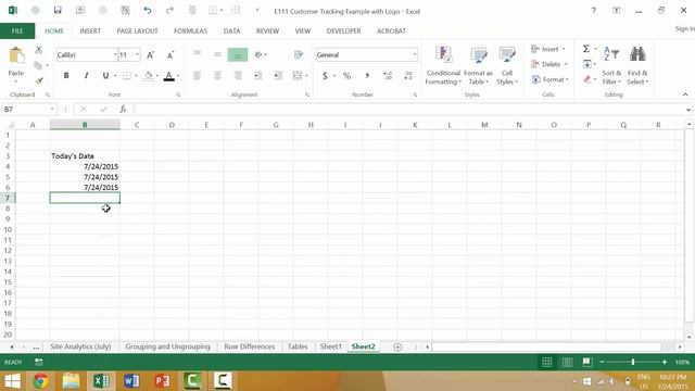 Excel Tutorial #132: Inserting Current Date (Ctrl + ;) смотреть онлайн