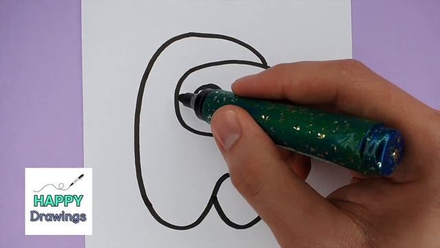 How to Draw a CUTE BABY AMONG US EASY - Happy Drawings смотреть онлайн