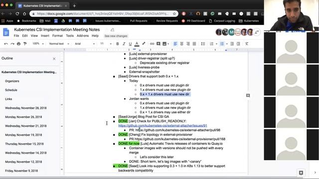 Kubernetes SIG Storage - CSI Implementation Workgroup 20181128 смотреть онлайн