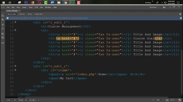 Responsive E Learning Website Development In PHP With PDO Part 54 Designing Course Edit Page смотреть онлайн