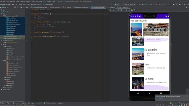 Task5 1C – ContentModel java Task5 1C app Android Studio 2021 05 08 00 15 20 смотреть онлайн