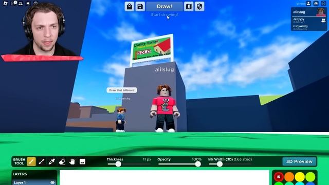 ROBLOX But Anything You Draw, You Become! смотреть онлайн