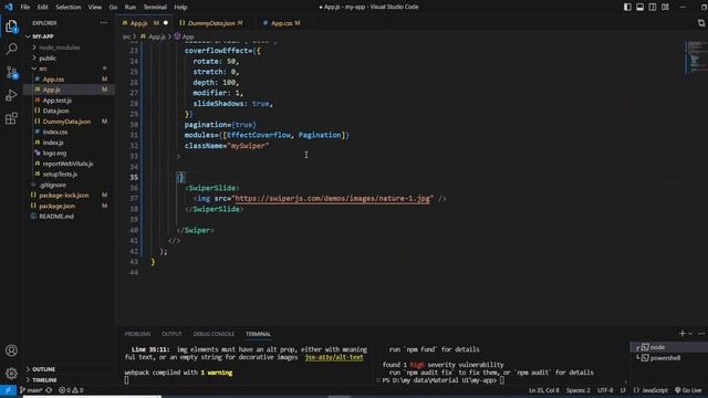 React JS swiper slider step by step with responsive for mobile devices смотреть онлайн
