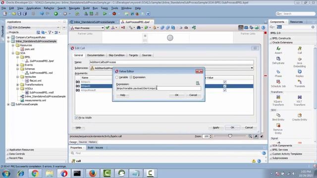 Oracle SOA 12c Sub Process Example смотреть онлайн