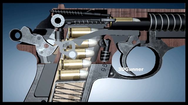 3D Animation: How a Walther PP / PPK works (Blowback Pistol) смотреть онлайн