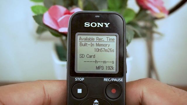 Menu Audio Recorder Sony ICD PX470 смотреть онлайн