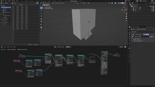 Geometry nodes modeling using index viewer (Blender) смотреть онлайн
