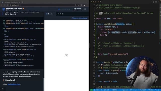 Let's learn useReducer and useCallback Advanced Hooks | Epic React workshop смотреть онлайн