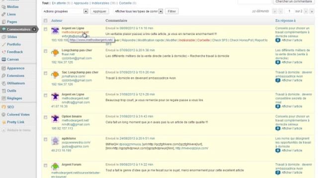 Méthode pour bloquer des spammeurs dans les commentaires de wordpress смотреть онлайн